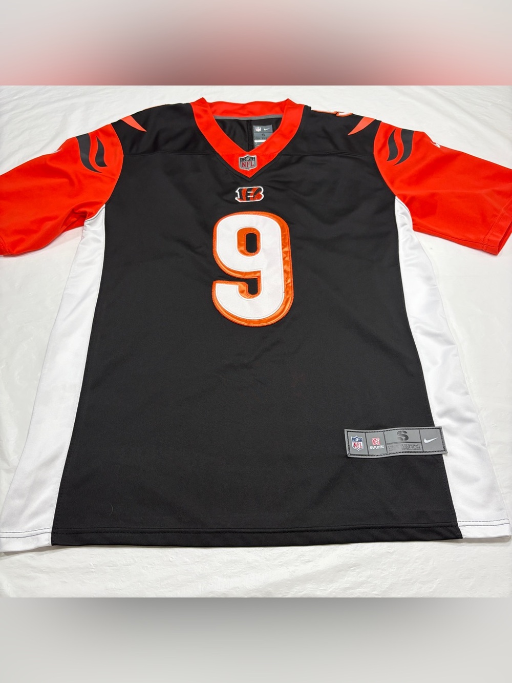 Nike On Field Cincinnati Bengals Joe Burrow #9 Black Jersey Men’s Small